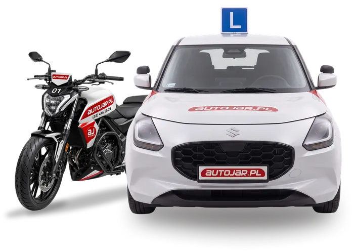 Samochód i motocykl szkoły jazdy Autojar
